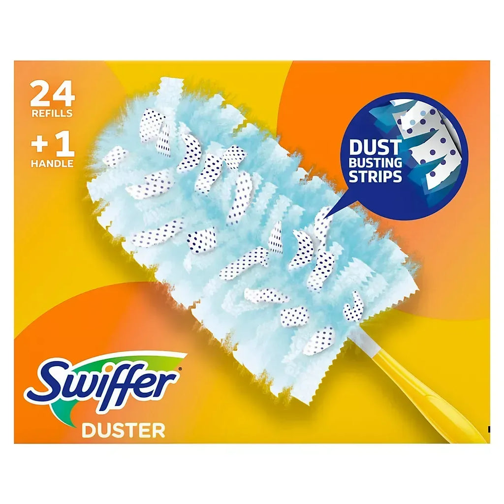 Swiffer Duster Starting Kit with Short Handle, 24 Duster Refills ...