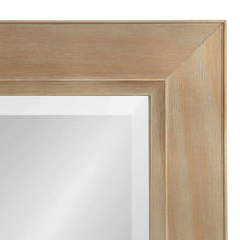 Kate and Laurel Pub Mirror with 5 Metal Hooks, Rustic Gray