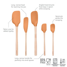 Tovolo Flex-Core Spatula Wood Handled Set (Set of 5)