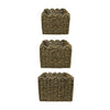 Scalloped Decorative Storage Bin, 3-Pc. Set