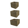 Scalloped Decorative Storage Bin, 3-Pc. Set