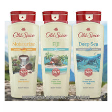 Old Spice Body Wash Variety Triple Pack for Men, Fiji, Moisturize, Deep Sea, 3 pk./18 oz.
