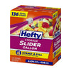 Hefty Gallon Storage Slider Bags, 136 ct.