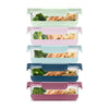 Ello Duroglass Refresh 10-Piece Glass Food Storage Container Set, BPA-Free Lids