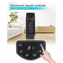 Calentador de escritorio oscilante de cerámica BLACK+DECKER con control remoto, calefactor y ventilador de 1500 W