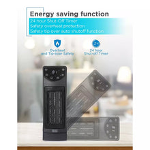 Calentador de escritorio oscilante de cerámica BLACK+DECKER con control remoto, calefactor y ventilador de 1500 W