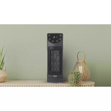 Calentador de escritorio oscilante de cerámica BLACK+DECKER con control remoto, calefactor y ventilador de 1500 W