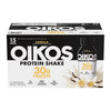 Oikos Protein Shake, Vanilla, 30g Protein, Shelf Stable, Bottles, 15 ct./12 fl. oz.