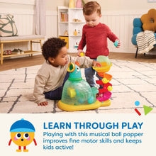 Battat Pop-a-Doodle-Doo Chicken Ball Popper with Music Lights, Learning Toy for Baby and Toddler