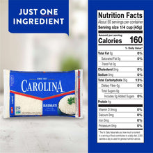 Carolina Basmati Naturally Fragrant White Rice, Long Grain, 5 lb Bag