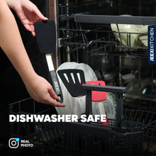 Jeexi Silicone Spatula Set, 2 Flexible Turners for Non-Stick Cookware, Heat Resistant Kitchen Spatulas Pack, Cooking, Frying and Flipping Utensils Non Scratch or Melting Flippers - Brands For Less USA