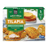 Sea Cuisine Garlic Bread Crusted Tilapia Fillets, Family Pack, 15g Protein, 5 ct./4 oz.