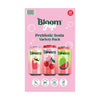 Bloom Prebiotic Soda Variety Pack, Shirley Temple, Strawberry Cream, Watermelon Lime, 15 pk./12 fl. oz.