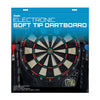 Franklin Sports Electronic Dartboard Set - Soft Tip Electronic Dartboard with Cabinet and Darts