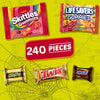 Snickers, Skittles Gummies, Twix & More Halloween Candy, 240 ct.