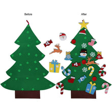 TETOU 3Ft DIY Felt Christmas Tree for Kids, Felt Xmas Tree Set with 26pcs Ornaments, Christmas Decorations Indoor Wall Hanging Kids Gift