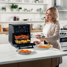 Gourmia All-in-One 14-Quart Air Fryer, Oven, Rotisserie, Dehydrator with Temperature Probe, Stainless Steel