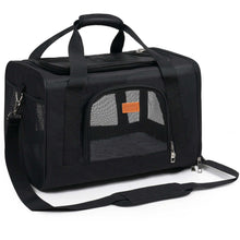 Roypet Small and Medium Pet Carrier, Airline Approved, Collapsible Travel, Black, 15 Lb Limit