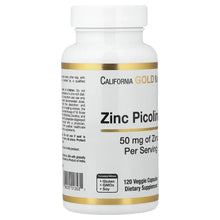 California Gold Nutrition, Zinc Picolinate, 50 mg, 120 Veggie Capsules