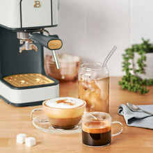 Beautiful Slim Espresso Machine with 20-Bar Pressure, White Icing by Drew Barrymore