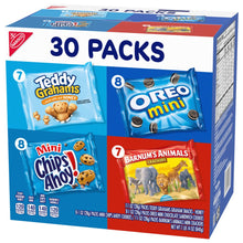 OREO, CHIPS AHOY!, Teddy Grahams Honey & Barnum'S Animal Crackers Variety Pack, 30 Snack Packs - Brands For Less USA