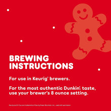 Dunkin’ Gingerbread Artificially Flavored Coffee, K Cup Pods, 10 Ct. - Brands For Less USA