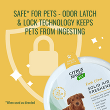 Citrus Magic Pet Deodorizing Solid Air Freshener for Pet Homes, Fresh Citrus - 8 oz