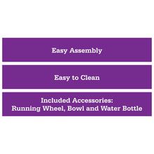 Vibrant Life Split-Level Hamster Habitat with Running Wheel & Feeding Accessories