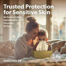 Member's Mark Soft and Strong 2-Ply Facial Tissues 30 boxes., 110 tissuesbox