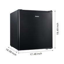 Mini refrigerador Galanz de una puerta de 1.7 pies cúbicos, negro, nuevo 