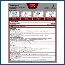 Salonpas Maximum Strength Flex Pain Relief Patch Lidocaine 4%, 8 Hours, Thin, Flexible, 7 Count - Brands For Less USA