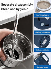 Small Powder Grinding Machine, Grain mills, Herb Grinder, Spice Grinder, Electric Coffee Grinder, Multifunctional Grinding Machine with 304 Stainless Steel Blade,Blue