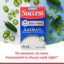 Success Boil-in-Bag Basmati Rice, Gluten Free, 14 oz Box