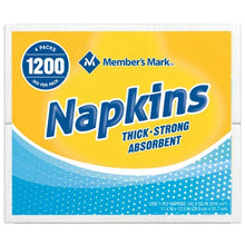 1-Ply Everyday White Napkins, 11.4" X 12.5" (4 Pk., 300 Ct. per Pack) - Brands For Less USA