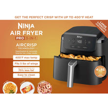 Ninja Pro 3-in-1 Air Fryer, XL 5-Qt Basket, 3 Functions, Air Crisp Technology, Non-Stick, Crisper Plate, AF140 Black - Brands For Less USA