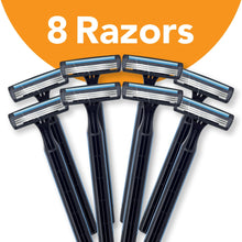 (3 pack) BIC Comfort 3 Disposable Men's Razor, 3 Blade Razor for a Comfortable Shave, 8-Count