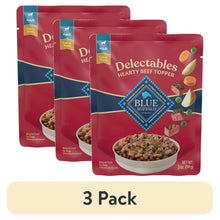 3pack_BlueBuffaloDelectablesNaturalWetDogFoodToppers_HeartyBeef_3-ozPouch - Brands For Less USA