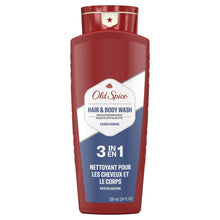 (3 pack) Old Spice High Endurance Men's 3-in-1 Shampoo Conditioner & Body Wash, 24 fl oz