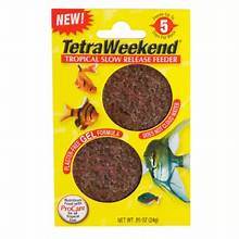 (Paquete de 3) Bloque de alimento tropical Tetra Weekend de 0.85 onzas, alimenta a los peces hasta por 5 días 