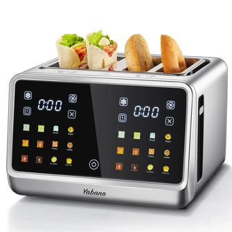 4 Slice Toaster, Touchscreen & Dual Independent Control Panel– Brands ...