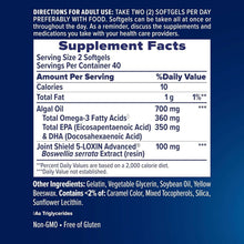 Osteo Bi-Flex Advanced Omega-3 Joint Complex Algae Oil Plant-Based Supplement, Improve Joint Function, Strength, Flexibility, Mobility 80 Softgels
