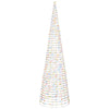 28-36" Cone Trees with Color Changing LED Lights, Set of 3