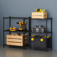 TRINITY 3-tier Modular Wire Shelving Rack 23" x 13" x 30", 2-pack