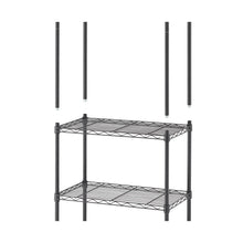 TRINITY 3-tier Modular Wire Shelving Rack 23" x 13" x 30", 2-pack