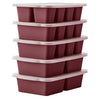 MIU Silicone Freezer Trays with Lids, 5-pack