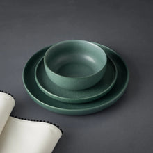 Thyme & Table Caspian Green 12-Piece Ceramic Dinnerware Set - Brands For Less USA