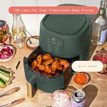 Beautiful 3 Qt Air Fryer with TurboCrisp Technology, EverGood Ceramic Nonstick Coating, Thyme Green by Drew Barrymore