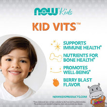 NOW Foods, Kids, Kid Vits™, Berry Lemonade, Chewable Tablets - Brands For Less USA