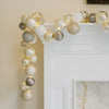 6' Pre-Lit Ornament Garland with LED Lights