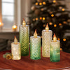 LED Glass Candles, Set of 5